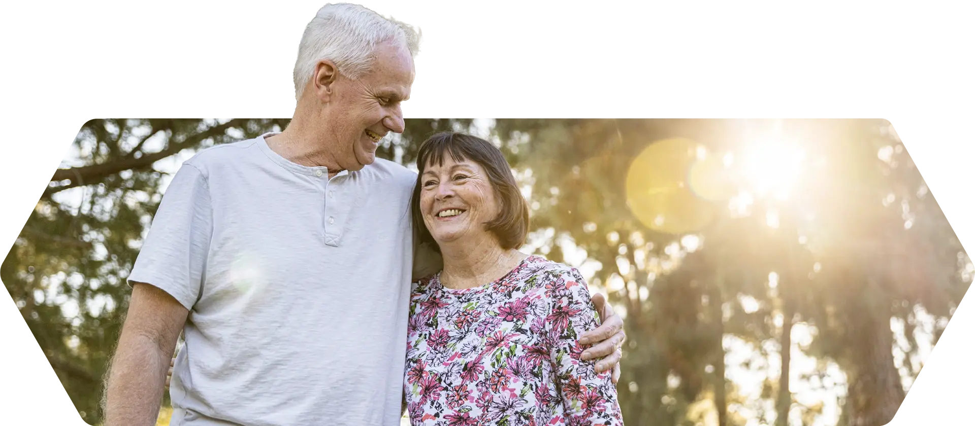 happy-elderly-couple-hexagon-shape